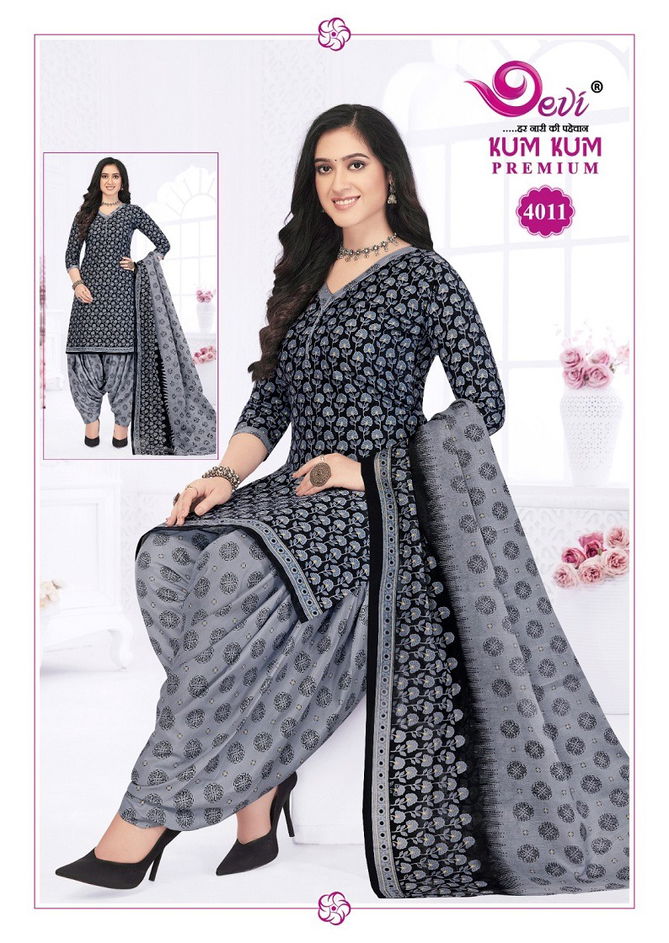 Kumkum Premium Vol 4 By Devi Printed Indo Cotton Readymade Dress Wholesale Price 